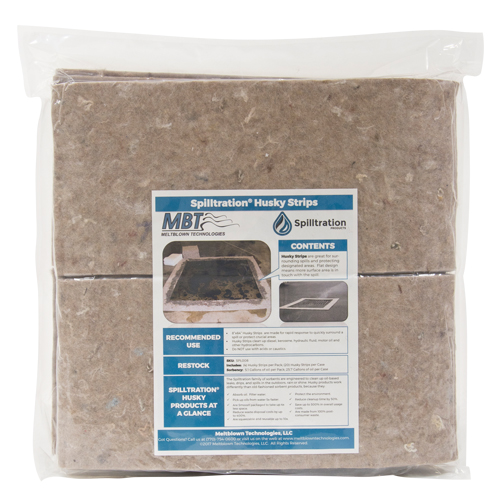 Spilltration Husky Strips, Oil Only, 64" x 8", 4 gal. Absorbancy R.M.G. Prévention