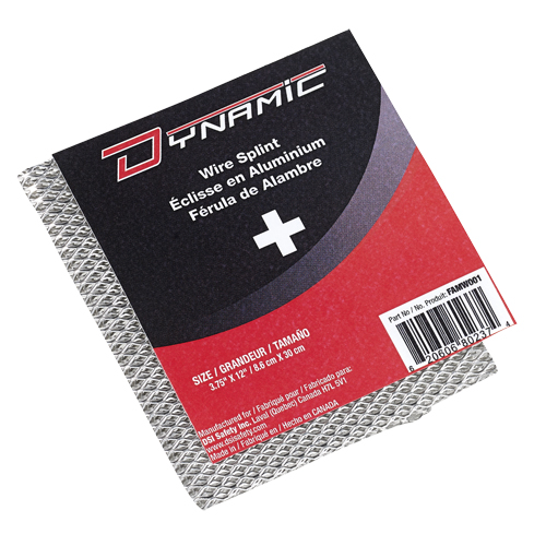 Attelles Dynamic, Polyvalent, Fil d'aluminium, 12", Classe 1 R.M.G. Prévention