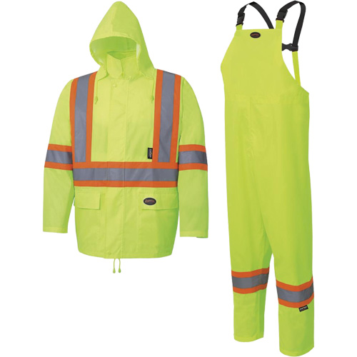 5619 Habit de pluie Oxford 150D, Polyester, 2T-Grand, Jaune lime R.M.G. Prévention