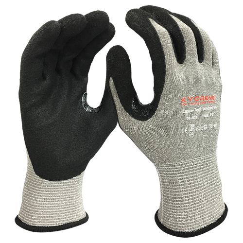 Gants r&eacute;sistants aux coupures, Taille Grand/9, Calibre 13, Rev&ecirc;tement Mousse de nitrile, Enveloppe en Kyorene, ANSI/ISEA 105 niveau 3/EN 388 niveau C R.M.G. Prévention