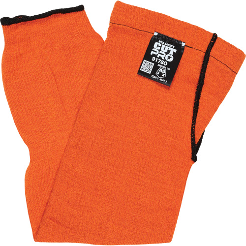 Memphis&reg; Sleeves With Thumb Hole, Kevlar&reg;, 18", ASTM ANSI Level A5, Orange R.M.G. Prévention