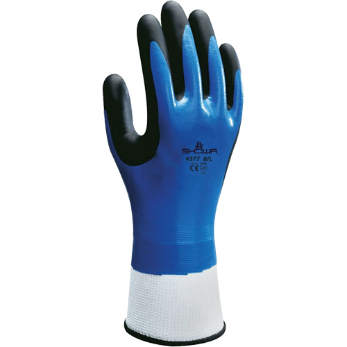 Gants enduits antichocs 377-IP, 7/Moyen, Paume en Synth&eacute;tique, Poignet &eacute;lastique/Poignet en tricot R.M.G. Prévention