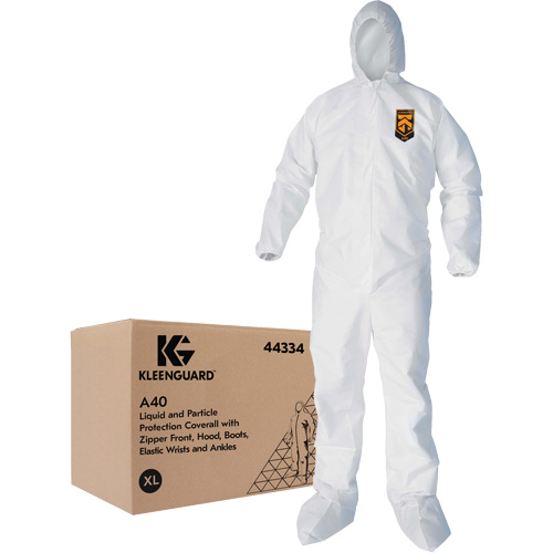 Combinaisons Kleenguard A40, T-Grand, Blanc, Microporeux R.M.G. Prévention