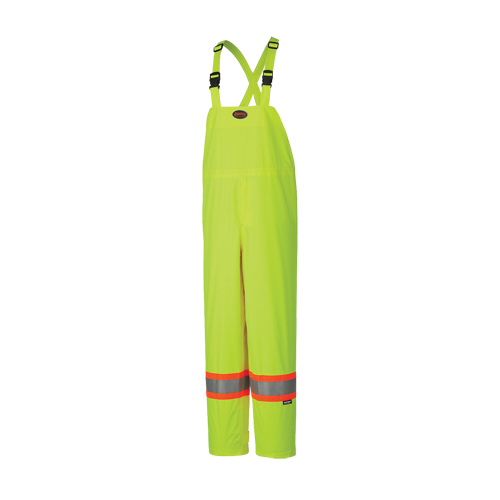 5597 150D Lightweight Safety Bib Pant, Polyester, Large, High Visibility Lime-Yellow R.M.G. Prévention