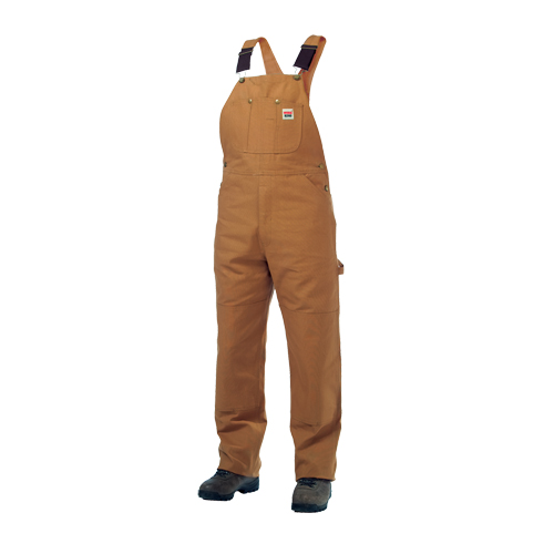 Unlined Duck Overalls, Men's, Large, Brown R.M.G. Prévention