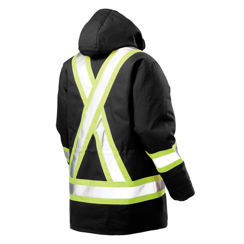 Parka de s&eacute;curit&eacute;, Noir, Grand R.M.G. Prévention