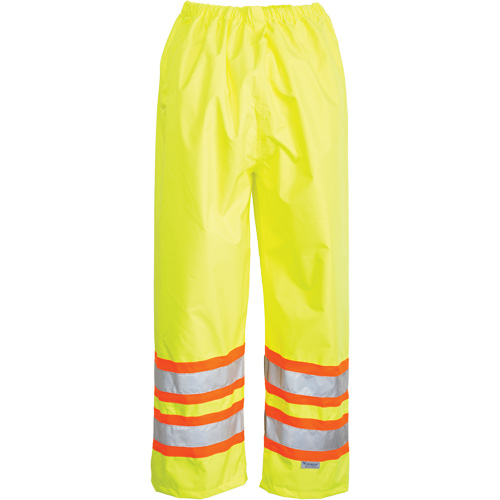 Pantalons avec taille &eacute;lastique Open Road, Polyester, Petit, Jaune lime haute visibilit&eacute; R.M.G. Prévention