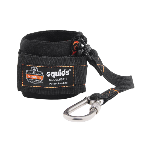 Longe &eacute;lastique avec mousqueton pour le poignet 3114 Squids R.M.G. Prévention