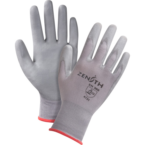Gants en nylon enduits de polyur&eacute;thane sans DMF, 9/Grand, R&ecirc;vetement Polyur&eacute;thane, Calibre 15, Enveloppe en Nylon R.M.G. Prévention