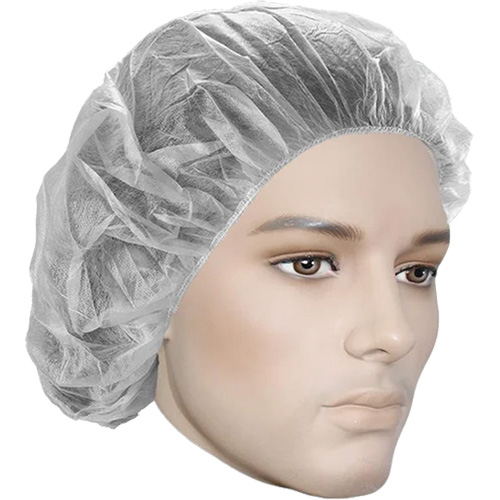 Bouffant Caps, Polypropylene, 18", White R.M.G. Prévention