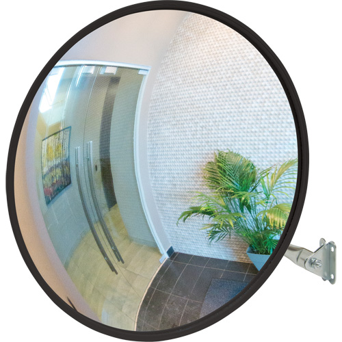 Convex Mirror with Telescopic Arm, Indoor/Outdoor, 12" Diameter R.M.G. Prévention