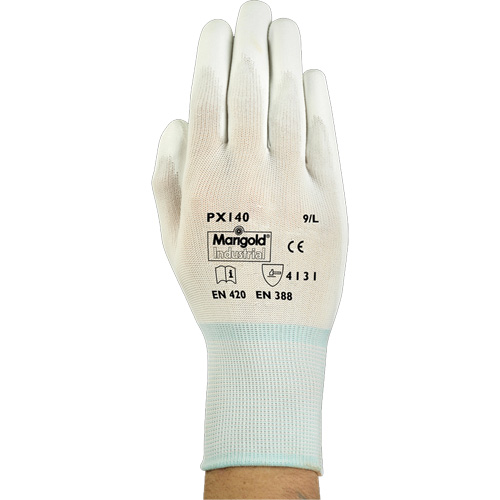 Gants enduits PX140, 6/T-petit, R&ecirc;vetement Polyur&eacute;thane, Calibre 15, Enveloppe en Nylon R.M.G. Prévention