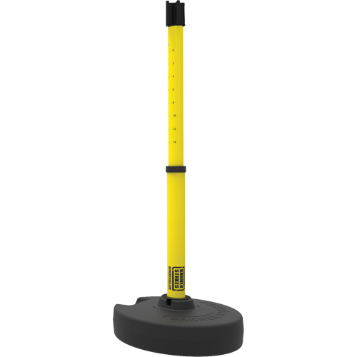 PLUS Barrier Post Set Receiver, 42" High, Yellow R.M.G. Prévention