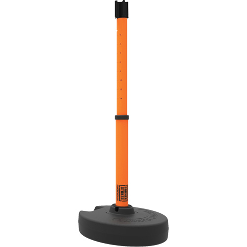 PLUS Barrier Post Set Receiver, 42" High, Orange R.M.G. Prévention