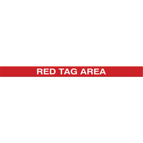Marqueur robuste pour le sol Tough-Mark, Rectangle, 48" lo x 4" la, Rouge, Poly&eacute;thyl&egrave;ne R.M.G. Prévention