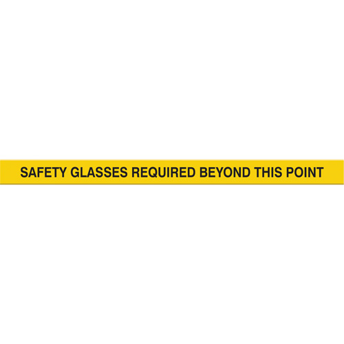 Marqueur robuste pour le sol Tough-Mark, Rectangle, 48" lo x 2" la, Jaune, Poly&eacute;thyl&egrave;ne R.M.G. Prévention