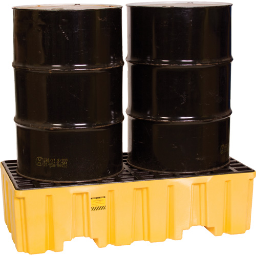 Spill Containment Pallet, 66 US gal. Spill Capacity, 26.25" x 51" x 13.75" R.M.G. Prévention