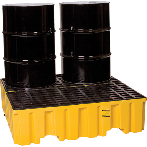 Spill Containment Pallet, 132 US gal. Spill Capacity, 51" x 52.5" x 13.75" R.M.G. Prévention