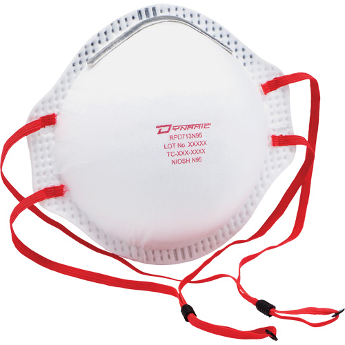 Respirateur contre les particules Dynamic, N95, Certifi&eacute; NIOSH, Taille unique R.M.G. Prévention