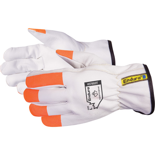 Gants de conducteur de luxe pour l'hiver Endura, T-petit, Paume en Cuir fleur de ch&egrave;vre, Thinsulate R.M.G. Prévention