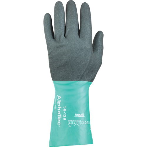 AlphaTec&reg; 58-128 Chemical-Resistant Gloves, Size 7, 13" L, Nitrile, Nylon Inner Lining, 7-mil R.M.G. Prévention
