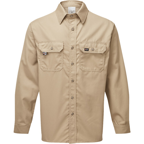 UltraSoft&reg; 7 oz. Deluxe Work Shirt, Small, Khaki R.M.G. Prévention