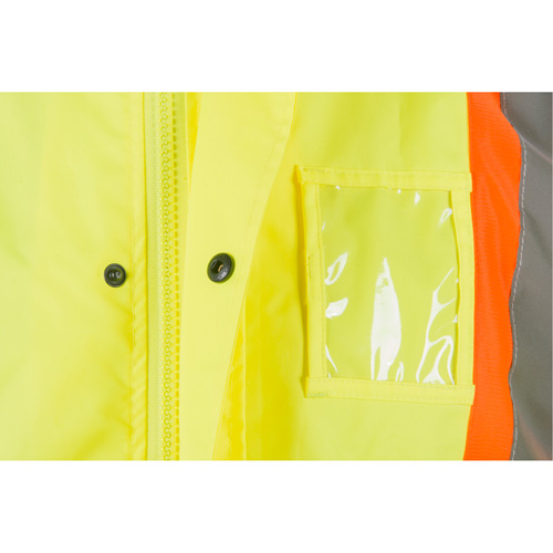RZ1000 Rain Suit, Polyester, Large, High Visibility Lime-Yellow R.M.G. Prévention