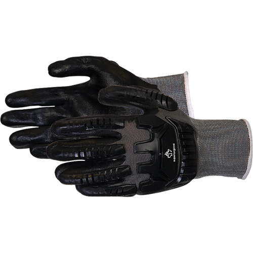 Gants de travail antichocs Dexterity, Petit, Paume en Synth&eacute;tique, Poignet Poignet en tricot R.M.G. Prévention
