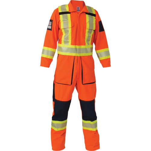 Ripstop Coveralls, Medium (Tall), High Visibility Orange R.M.G. Prévention