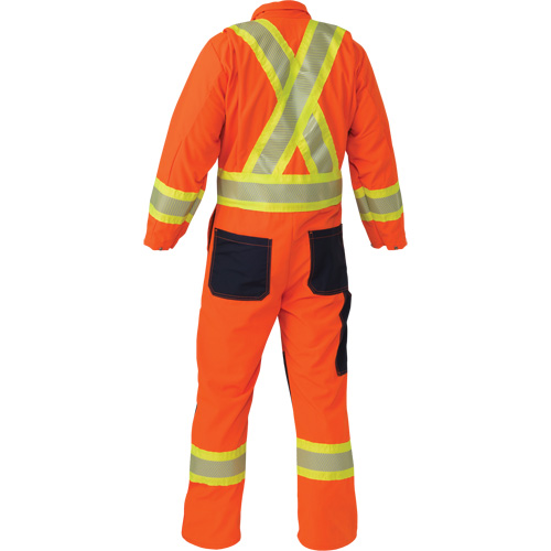 Ripstop Coveralls, Medium (Tall), High Visibility Orange R.M.G. Prévention