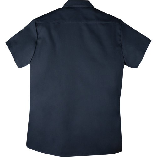 Twill Short-Sleeved Work Shirt with Snap, Men's, Small, Navy Blue R.M.G. Prévention
