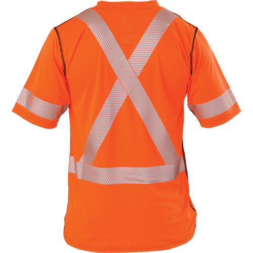 Polartec&reg; Power Grid&reg; High Visibility Short Sleeved T-Shirt, Polyester, X-Large (Tall), Orange R.M.G. Prévention