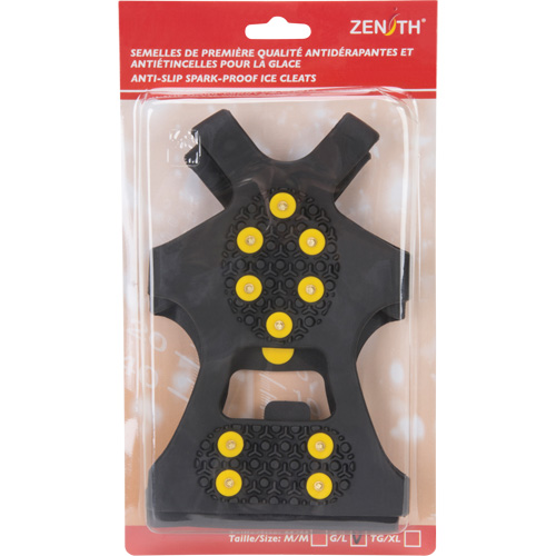 Anti-Slip Spark-Proof Ice Cleats, Brass, Stud Traction, Large R.M.G. Prévention