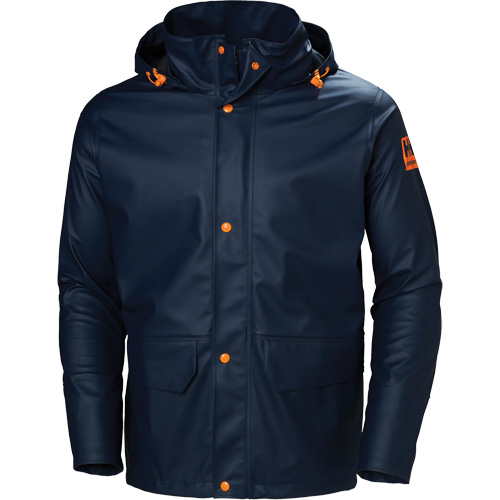 Gale Rain Jacket, Polyester/Polyurethane, X-Small, Navy Blue R.M.G. Prévention