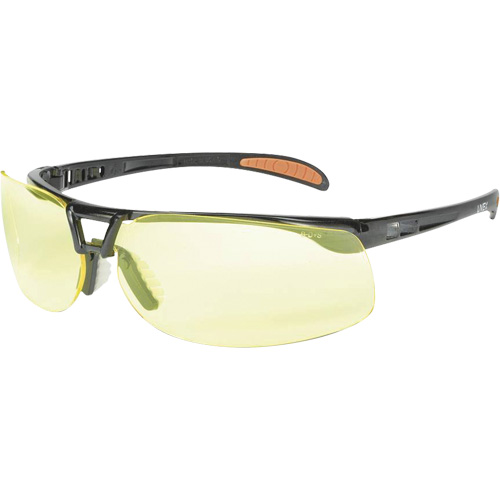 Lunettes de s&eacute;curit&eacute; Prot&eacute;g&eacute; avec lentilles HydroShield, Lentille Ambr&eacute;e, Antibu&eacute;e/Anti-&eacute;gratignures, ANSI Z87+ R.M.G. Prévention