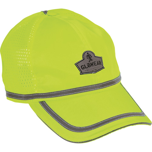 GloWear&reg; 8930 High Visibility Baseball Cap, High Visibility Lime-Yellow, Polyester R.M.G. Prévention