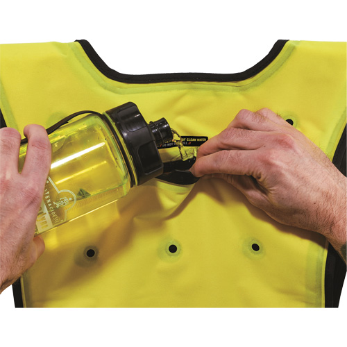 Veste refroidissante &agrave; &eacute;vaporation s&egrave;che &eacute;conomique Chill-Its 6687, Grand/T-Grand, Jaune lime haute visibilit&eacute; R.M.G. Prévention