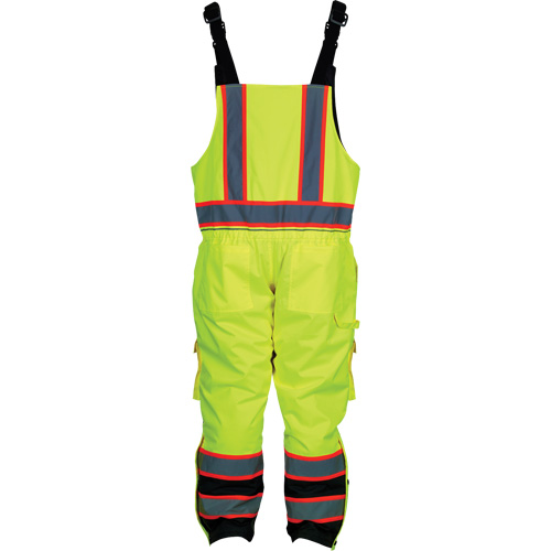 Insulated Overalls, Polyester/Polyurethane, Small, High Visibility Lime-Yellow R.M.G. Prévention