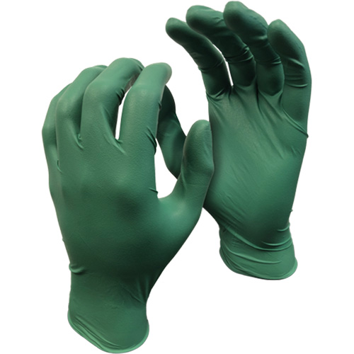 5559PF Green Monkey Gloves, Small, Nitrile, 4-mil, Powder-Free, Green R.M.G. Prévention