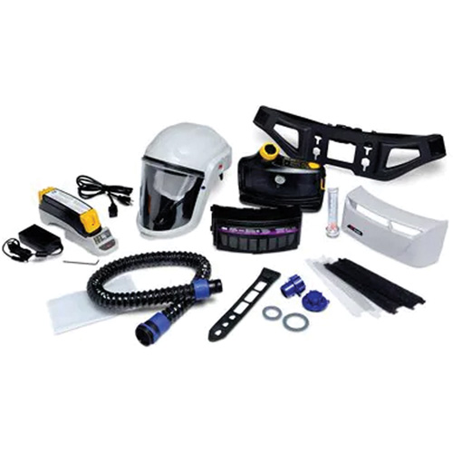 Versaflo Powered Air Purifying Respirator Painter's Kit, Headcover & Faceshield, Lithium-Ion Battery R.M.G. Prévention
