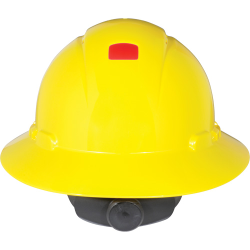 Full Brim Hardhat with Uvicator Sensor, Ratchet Suspension R.M.G. Prévention