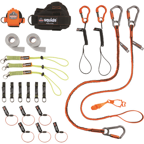 Squids&reg; 3183 Carpenter & Laborer's Tool Tethering Kit R.M.G. Prévention