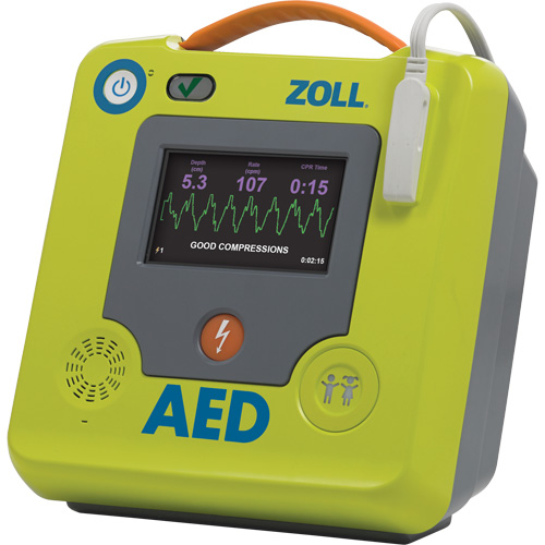 Professional Rescuers AED 3 BLS Defibrillator, Semi-Automatic, French, Class 4 R.M.G. Prévention