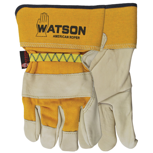 Gants pour cordeur American, Petit, Paume Cuir fleur de vache, Doubleure Coton R.M.G. Prévention