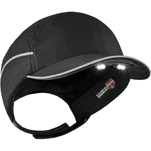 Casque antichocs l&eacute;ger avec lampe DEL 8965 Skullerz, Noir R.M.G. Prévention