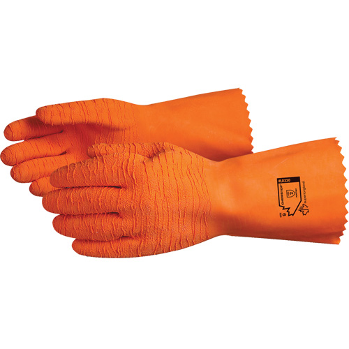 Gants r&eacute;sistants aux produits chimiques Chemstop, Taille 8, 12" lo, Latex, Doublure en Jersey de coton R.M.G. Prévention