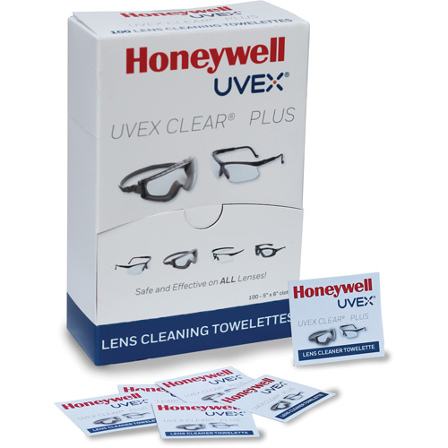 Serviettes Uvex Clear Plus, 5,25" x 8", Paquet de 100 R.M.G. Prévention