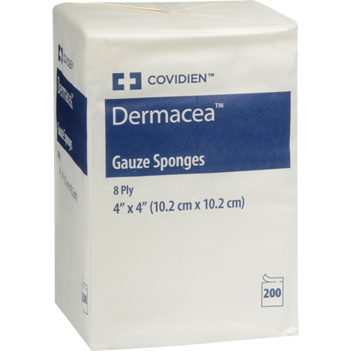 Gauze Sponges, Pad, 4" L x 4" W, Medical Device Non-Medical R.M.G. Prévention