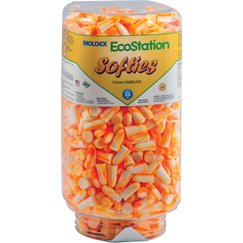 EcoStation Softies&reg; Earplug Refill, Bulk - Canister R.M.G. Prévention