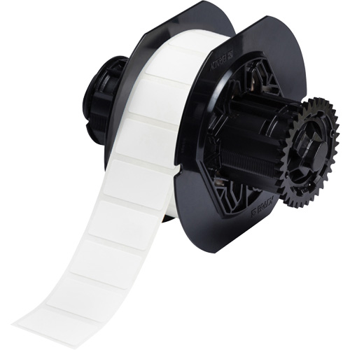 B33 Polyamide Coated Cloth Labels, Nylon, 1.5" L x 0.75" H, White R.M.G. Prévention